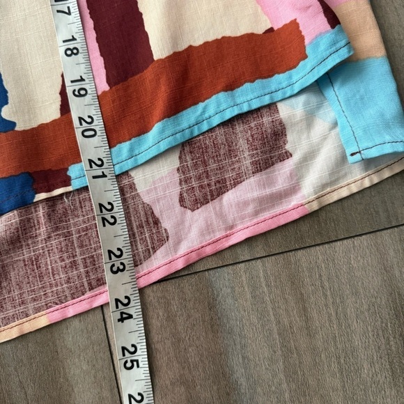 NWT Fate abstract sleeveless top pink multicolor size small - Picture 4 of 7